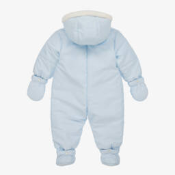 Emile et Rose-Blue Padded Snowsuit | Childrensalon