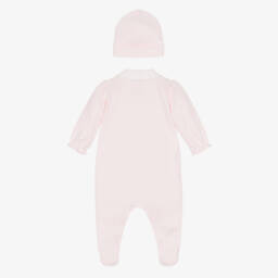 Emile et Rose-طقم أفرول قطن لون زهري للمولودات | Childrensalon