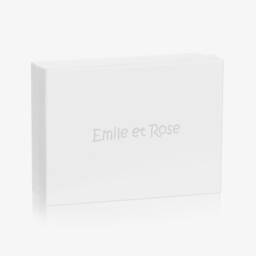 Emile et Rose-Pink Cotton Hat & Booties Set | Childrensalon