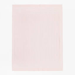 Emile et Rose-بطانية قطن محبوك لون زهري (96 سم) | Childrensalon