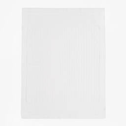 Emile et Rose-بطانية قطن محبوك لون أبيض (96 سم) | Childrensalon