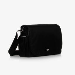 Emporio Armani-Black Changing Bag (36cm) | Childrensalon