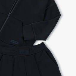 Emporio Armani-Boys Blue Hooded Modal Jersey Tracksuit | Childrensalon