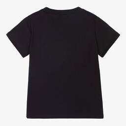 إEmporio Armani-تيشيرت قطن لون كحلي للأولاد | Childrensalon