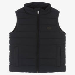 إEmporio Armani-جيليه لون كحلي مبطن بريش للأولاد | Childrensalon