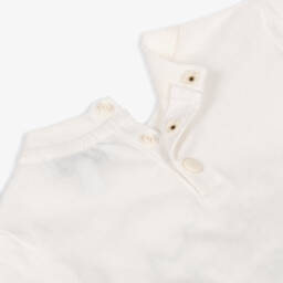 Emporio Armani-Boys White Cotton Mountain Logo T-Shirt | Childrensalon