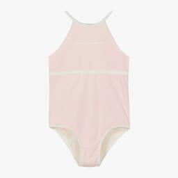 Emporio Armani-Girls Pink Swimsuit | Childrensalon