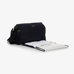 Emporio Armani-Navy Blue Messenger Changing Bag (36cm) | Childrensalon