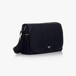 Emporio Armani-Navy Blue Messenger Changing Bag (36cm) | Childrensalon