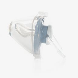 Emporio Armani-Pale Blue Dummy & Clip Set | Childrensalon