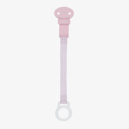 Emporio Armani-Pink Dummy & Clip Set | Childrensalon