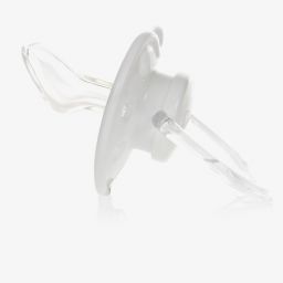 Emporio Armani-White Dummy & Clip Set | Childrensalon