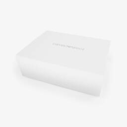 Emporio Armani-White & Pink Padded Cotton Blanket (73cm) | Childrensalon