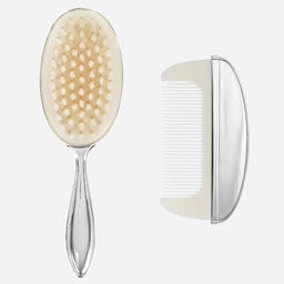 English Trousseau-Baby Silver Brush & Comb Gift Set | Childrensalon