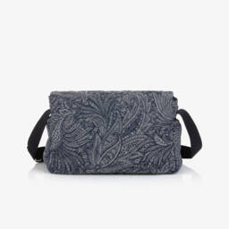 Etro-Blue Cotton Paisley Changing Bag (42cm) | Childrensalon