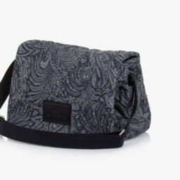 Etro-Blue Cotton Paisley Changing Bag (42cm) | Childrensalon
