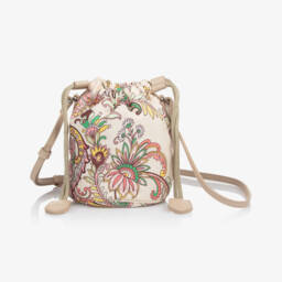 Etro-Girls Ivory Paisley Shoulder Bag (20cm) | Childrensalon
