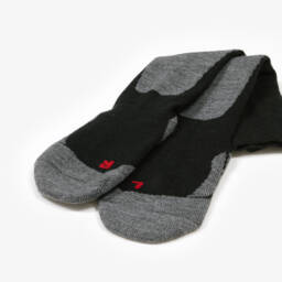 Falke-Black & Grey Active Ski Socks | Childrensalon