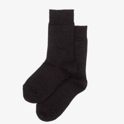 Falke-Dark Grey Wool Socks | Childrensalon
