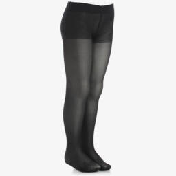 Falke-Girls Sheer Black Matt Tights | Childrensalon