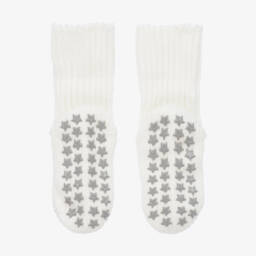 Falke-Ivory Cotton Baby Slipper Socks | Childrensalon