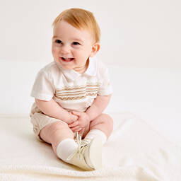 Falke-Ivory Cotton Baby Socks | Childrensalon