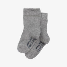 Falke-Light Grey Cotton Baby Socks | Childrensalon