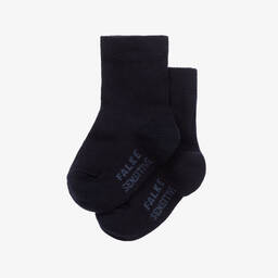 Falke-Navy Blue Cotton Baby Socks | Childrensalon