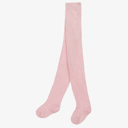 Falke-Pink Cotton Knit Tights | Childrensalon