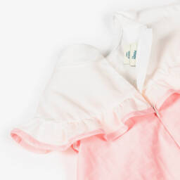 Fendi-فستان جاكار FF لون زهري للمولودات | Childrensalon