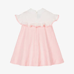 Fendi-فستان جاكار FF لون زهري للمولودات | Childrensalon