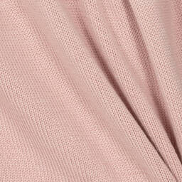 Fendi-Baby Girls Pink Knitted Wool Dress | Childrensalon