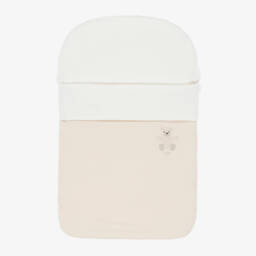 Fendi-Beige Cotton Jersey Fendi Bear Nest (78cm) | Childrensalon