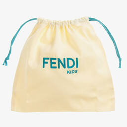 Fendi-ترينرز شبك نيوبرين لون أسود وبني | Childrensalon
