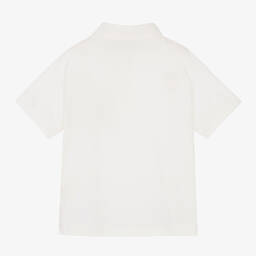 Fendi-توب بولو قطن لون أبيض للمراهقين | Childrensalon