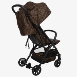 Fendi-Brown FF Logo Cabin Stroller | Childrensalon