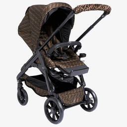 Brown FF Logo Stroller