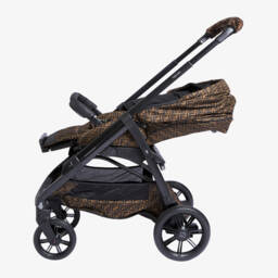 Fendi-Brown FF Logo Stroller | Childrensalon