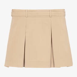 Fendi-تنورة بكسرات قطن لون بيج | Childrensalon