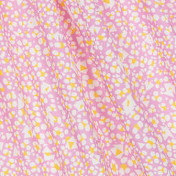 Fendi-فستان قطن لون أصفر وزهري | Childrensalon