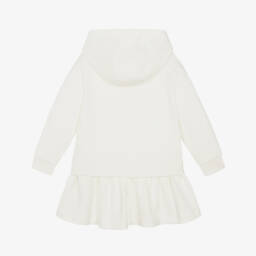 Fendi-فستان سويتشيرت قطن لون أبيض | Childrensalon