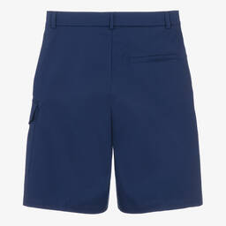 Fendi-شورت قطن غاباردين لون كحلي للمراهقين | Childrensalon