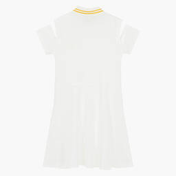 Fendi-Teen Girls Ivory Cotton Piqué Dress | Childrensalon