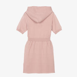 Fendi-فستان هودي تينز بناتي صوف بكر محبوك لون زهري | Childrensalon