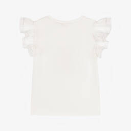 Flower Fairies™ by Childrensalon-Girls Ivory & Blue Forget-Me-Not Fairy T-Shirt | Childrensalon