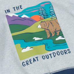 Frugi-Boys Organic Cotton Colourblock Hoodie | Childrensalon