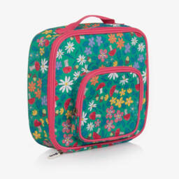 Frugi-Girls Green Woodland Floral Lunch Bag (24cm) | Childrensalon
