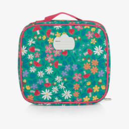 Frugi-Girls Green Woodland Floral Lunch Bag (24cm) | Childrensalon