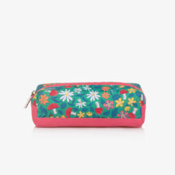 Girls Green Woodland Floral Pencil Case (22cm)