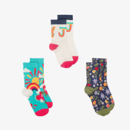 Frugi-فستان قطن عضوي لون كحلي للبنات | Childrensalon